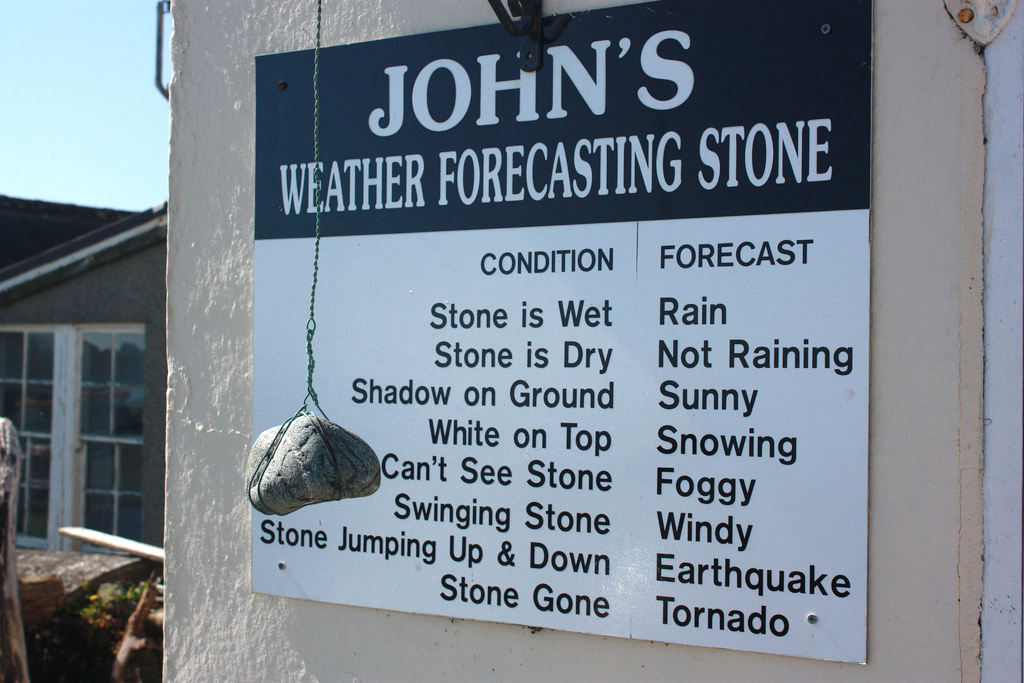 John's weather forecasting stone - Chorège, pour augmenter la valeur de  votre entreprise
